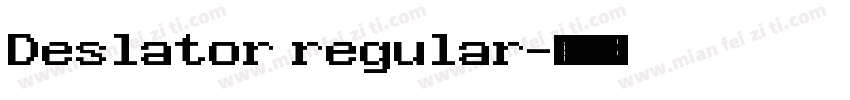 Deslator regular字体转换